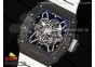 RM035-02 Real NTPT ZF 1:1 Best Edition Skeleton Dial on White Rubber Strap NH05A V3+