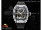 RM035 Transparent SONIC Best Edition Skeleton Dial on Black Nylon Strap Clone RMUL2