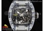 RM035 Transparent SONIC Best Edition Skeleton Dial on Black Nylon Strap Clone RMUL2