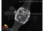 RM035 Transparent SONIC Best Edition Skeleton Dial on Black Nylon Strap Clone RMUL2