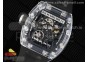 RM035 Transparent SONIC Best Edition Skeleton Dial on Black Nylon Strap Clone RMUL2