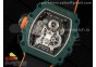 RM21-02 Tourbillon NTPT RMF Best Edition Skeleton Dial on Orange Nylon Strap