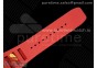 RM035 Red Carbon T+F Best Edition Skeleton Dial on Red Rubber Strap Clone RMUL2