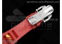 RM035 Red Carbon T+F Best Edition Skeleton Dial on Red Rubber Strap Clone RMUL2