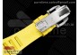 RM035 Red Carbon T+F Best Edition Skeleton Dial on Yellow Rubber Strap Clone RMUL2