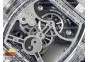 RM026 Transparent Tourbillon RM Best Edition Panda Skeleton Dial on Rubber Strap