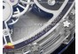 RM026 Transparent Tourbillon RM Best Edition Panda Skeleton Dial on Rubber Strap