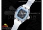 RM035 Transparent RMF Best Edition Skeleton Blue Dial on Translucent Rubber Strap Clone RMUL2