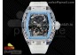 RM035 Transparent RMF Best Edition Skeleton Blue Dial on Translucent Rubber Strap Clone RMUL2