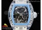 RM035 Transparent RMF Best Edition Skeleton Blue Dial on Translucent Rubber Strap Clone RMUL2