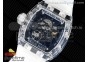 RM035 Transparent RMF Best Edition Skeleton Blue Dial on Translucent Rubber Strap Clone RMUL2