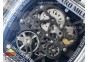 RM035 Transparent RMF Best Edition Skeleton Blue Dial on Translucent Rubber Strap Clone RMUL2