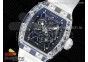 RM035 Transparent RMF Best Edition Skeleton Dial on Translucent Rubber Strap Clone RMUL2