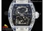 RM035 Transparent RMF Best Edition Skeleton Dial on Translucent Rubber Strap Clone RMUL2