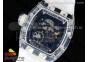 RM035 Transparent RMF Best Edition Skeleton Dial on Translucent Rubber Strap Clone RMUL2