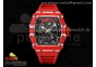 RM035 Red Carbon SONIC Best Edition Skeleton Dial on Red Rubber Strap Clone RMUL2