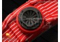 RM035 Red Carbon SONIC Best Edition Skeleton Dial on Red Rubber Strap Clone RMUL2