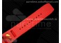 RM035 Red Carbon SONIC Best Edition Skeleton Dial on Red Rubber Strap Clone RMUL2