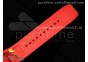 RM035 Red Carbon SONIC Best Edition Skeleton Dial on Red Rubber Strap Clone RMUL2