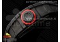 RM035 Black Carbon SONIC Best Edition Skeleton Dial on Black Rubber Strap Clone RMUL2