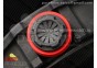 RM035 Black Carbon SONIC Best Edition Skeleton Dial on Black Rubber Strap Clone RMUL2