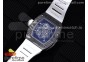 RM055 NTPT KVF Best Edition Skeleton Dial White Crown on White Rubber Strap MIYOTA8215 V3