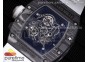 RM055 NTPT KVF Best Edition Skeleton Dial White Crown on White Rubber Strap MIYOTA8215 V3