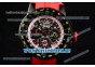 Richard Mille RM 60-01 PVD Case with Skeleton Dial and Red Rubber Strap PVD Bezel (EF)