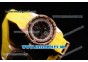 Richard Mille RM 60-01 Rose Gold Case with Skeleton Dial and Yellow Rubber Strap Rose Gold Bezel (EF)