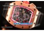 Richard Mille RM005 FM Rose Gold Case Skeleton Dial with Red Inner Bezel