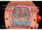 Richard Mille RM005 FM Rose Gold Case Skeleton Dial with Red Inner Bezel