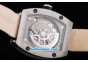 Richard Mille RM005 Skeletonal Dial Printed Arabic Numerals Markers and Leather Strap