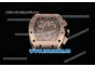 Richard Mille RM 005 FM Steel Case with Skeleton Dial and Black Inner Bezel