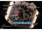 Richard Mille RM 005 FM Steel Case with Skeleton Dial and Black Inner Bezel