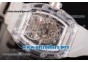 Richard Mille RM 56-01 Tourbillon Sapphire Crystal Case Skeleton Dial on Aerospace Nano Translucent Strap White Inner Bezel